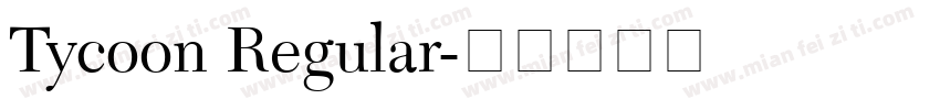Tycoon Regular字体转换